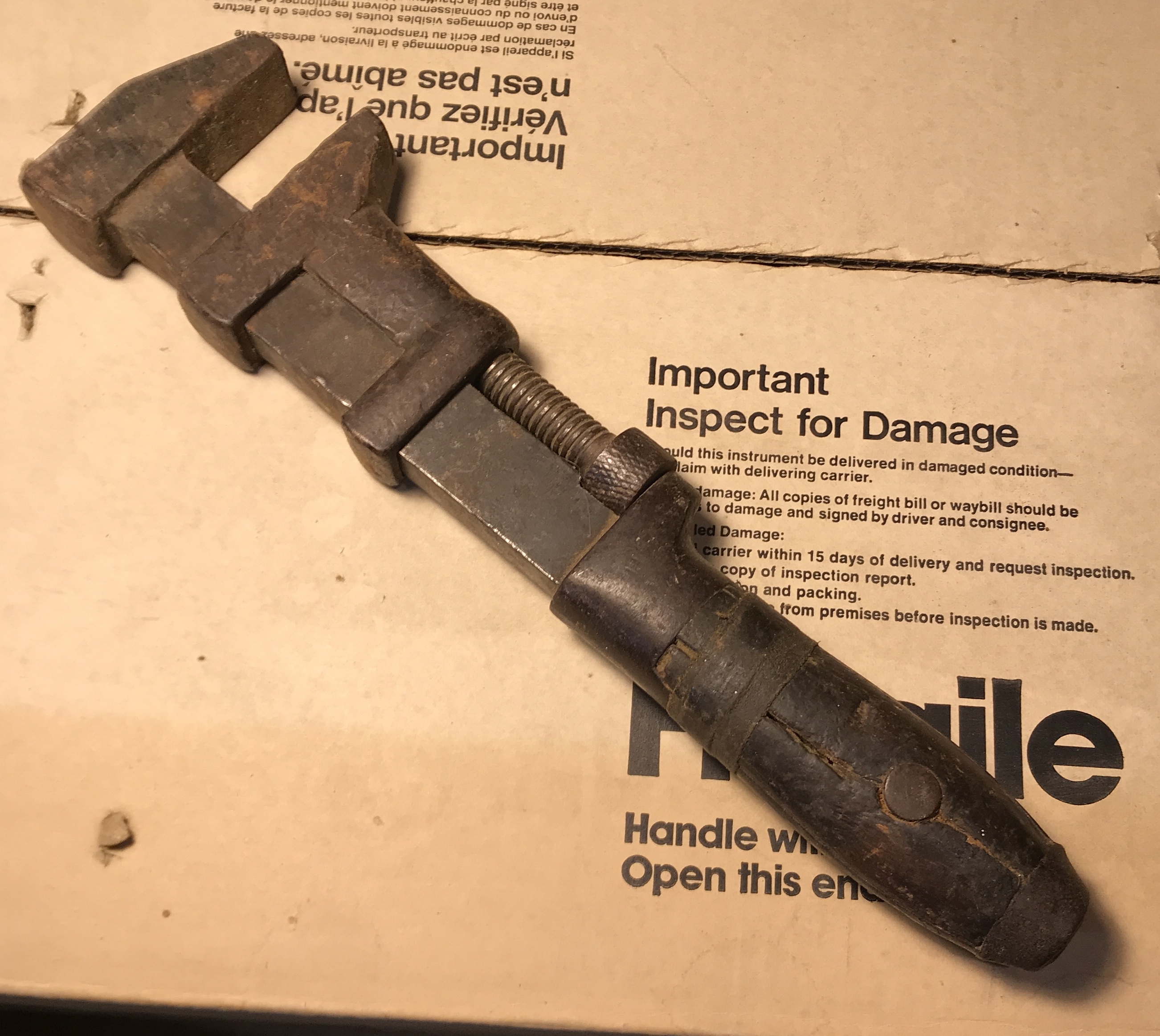 Antique monkey wrench